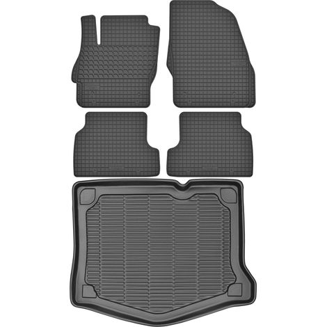 Set di tappetini in gomma per auto e tappetino per bagagliaio per Ford Focus II Hatchback dal 2004 al 2011. (1/5)