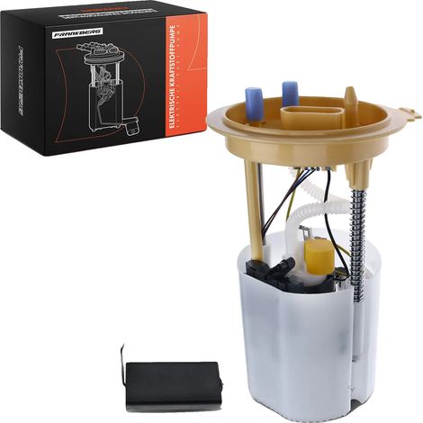 Bomba de combustible, voltaje de 12 V, caudal de 105 l/h, presión de funcionamiento de 0,75 bar, 4 contactos de conector, 115 mm de ancho. (1/5)
