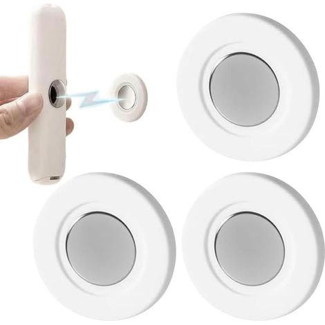 Set of 3 magnetic wall mounts for remote controls, extra strong adhesive, no drilling required, for TV/air conditioner, universal remote control storage – space saving (1/5)