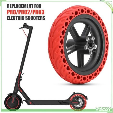 Fafeicy Pneu plein arrière avec moyeu Remplacement de pneu de moyeu de roue de Scooter électrique jouets trampoline Bleu Type 2 (1/5)
