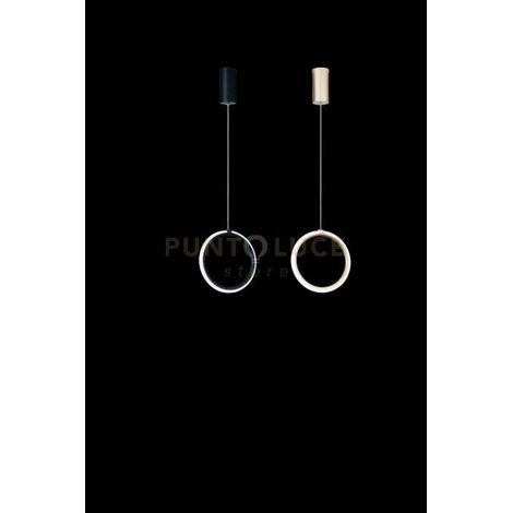 SOSPENSIONE SINGOLA PINTA ORO LED 3000k 780lm 12w DIMMERABILE SENZA VETRO