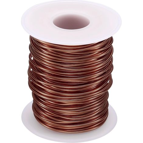 Fil Bonsaï Aluminium Anodisé 1.5mm/15 Gauge Longueur 98ft Cuivre (1/5)