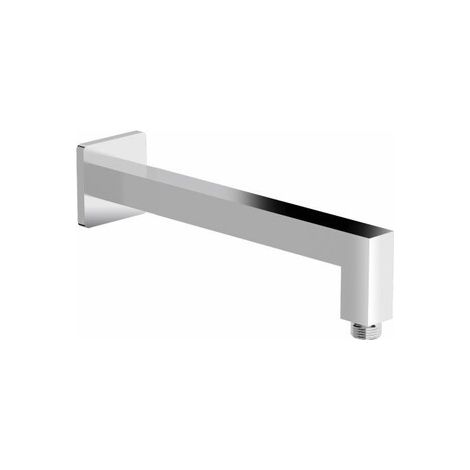 Bras de douche carré chromé murale en laiton L 300, Mâle-Mâle 15/21