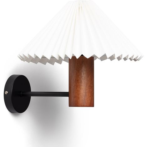 Aplique de Pared Madera Leonessa ILUZZIA Blanco Roto (1/5)