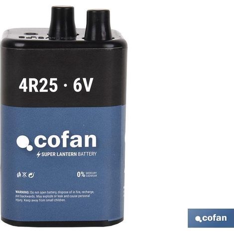 Batterie 4R25 6V pour lampes de signalisation intermittentes