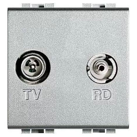 Bticino NT4211D - TV-FM Living socket - Light Tech - 2 Modules