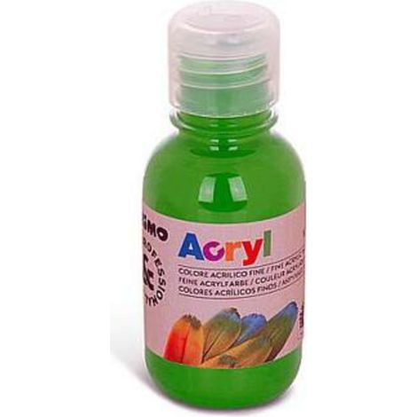 Fl.125Ml Colore Acrilico Verde Chiaro 600 Primo X1