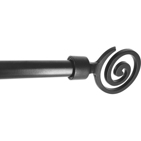 Utilia BASTONE PER TENDE TRIBALE Estensibile cm. 71÷122 col. Nero