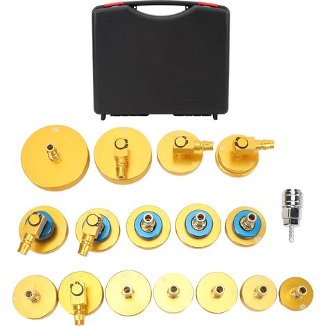 Kit d'adaptateur de purge de liquide de frein, ensemble de maître-cylindre en aluminium pour la plupart des véhicules, purge ou remplissage, 17 pièces