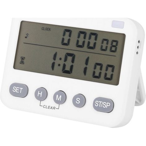 Ménage Cuisine Cuisson Minuterie Vibreur Muet Alarme Horloge Rappel Rappel avec Fonction De Mémoire (1/4)