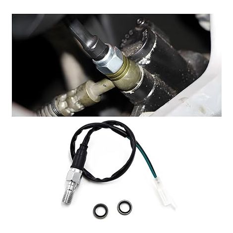 Hydraulic Brake Switch, Brake Light Switch Pressure With Washer, Universal Motorcycle Rear Hydraulic Brake Pressure Light Switch(Right1.25)