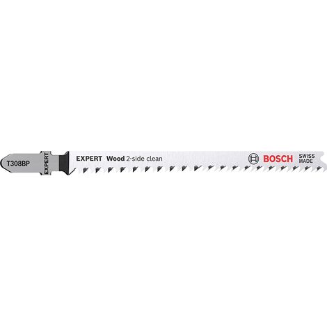 BOSCH HOJA EXPERT .WOOD 2-SIDE CLEAN. T308BP PARA SIERRAS DE CALAR UNIDAD DE EMBALAJE 3 unidades