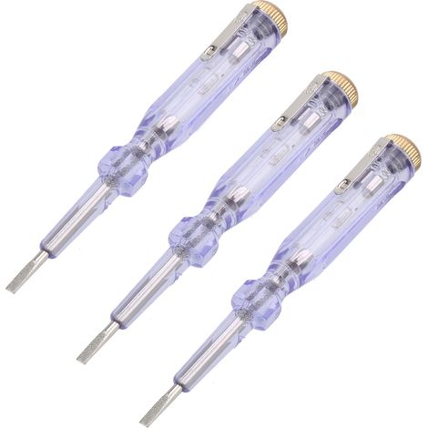 Stylo Détecteur de Tension AC 100-250V, Testeur Électrique 3 Pièces pour Sécurité Câblage, Outil de Diagnostic Domestique