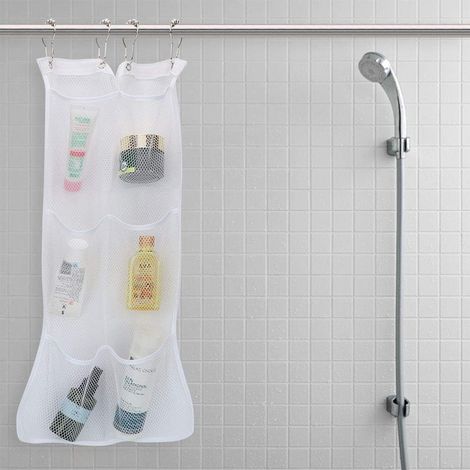 Großer hängender Duschkorb aus Netzgewebe schnelltrocknend