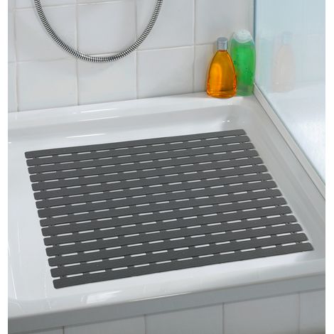 Rutschfeste Kunststoffmatte, Geflecht mit Saugnäpfen für Duschwanne - 54 x 54 cm, WENKO - WENKO