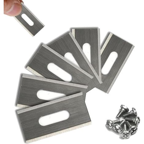 Lames de Gazon pour Husqvarna avec Double Lame aiguise en Acier Inoxydable 36,5 x 18,5 x 0,65 mm (Argent 30 pièces) (1/5)