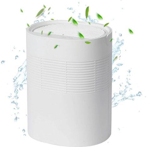 Petit déshumidificateur pour chambre à coucher, mini déshumidificateur silencieux et arrêt automatique pour sous-sol, placard, salle de bain, maison, cuisine, placard (1/5)