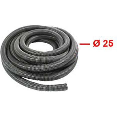 flexible gris noir anti statique au mètre - diamètre intérieur au choix - Ø25 mm