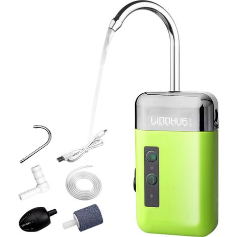 SJLERST Pompe à eau automatique à 3 modes Pompe inductive automatique Mini pompe à air avec recharge USB