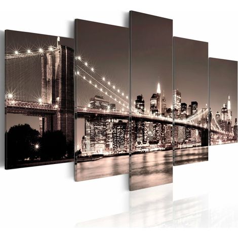 Tableau Manhattan Pont de Brooklyn II - 200 x 100 cm (1/4)