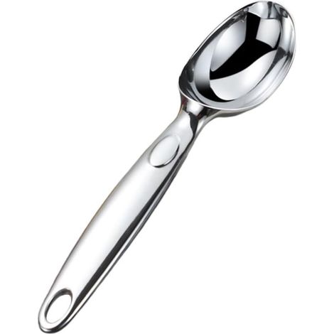 Eiskugelportionierer aus silberfarbenem Edelstahl – korrosionsbeständig (1/5)