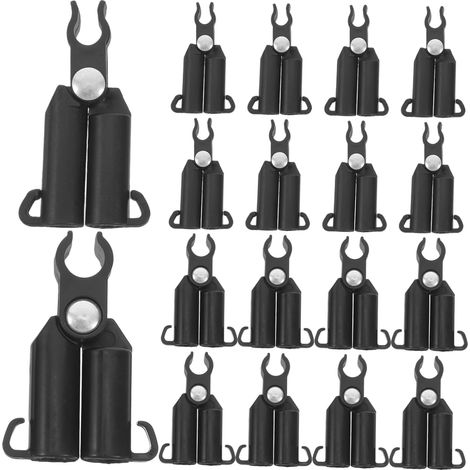 Pince à Plantes Réglable Type A, Lot de 20 eurs Noirs en Plastique Usage Jardin et Maison, Solution Stable et Réutilisable, pour Treillis Potager et Autres Applications (1/5)