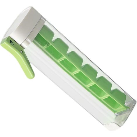 Plateaux glaçons presse – moule carré grands cubes, couvercles inclus congélateur