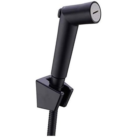 Bidet-Sprühset für Toilette (mit Halterung und Schlauch), muslimische Dusche, zum Spülen von Stoffwindeln, Shattaf-Set, mattschwarz - (1/5)