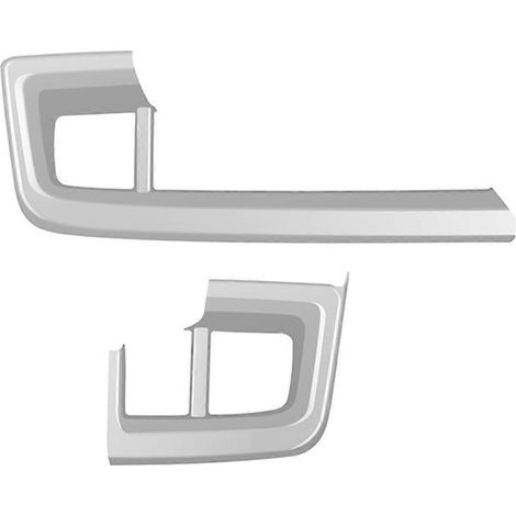 Cadre porte-gobelets pour tableau de bord gauche et droit pour voiture 2024 conduite à droite, argent (1/5)