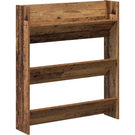 Maison Exclusive - Scarpiera a Muro Legno Antico 80x18x90 cm in Legno Multistrato