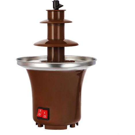 Fontaine à chocolat domestique à trois couches, Fondue fondue, Machine à lave pour faire fondre le chocolat, tour, fontaine Triple (1/5)