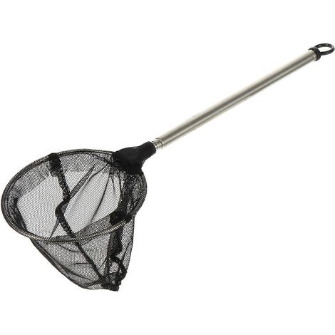 Épuisette télescopique avec épuisette – conception durable à plusieurs sections, adaptée aux aquariums, poignée antidérapante et résistante à la corrosion. (1/3)