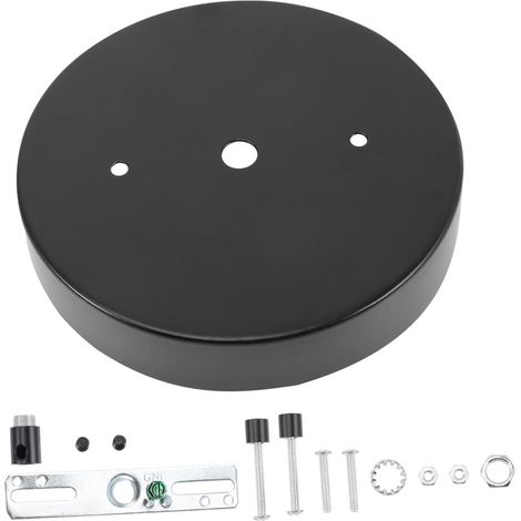 Metal Ceiling Cover Plate Ceiling Cover 5.12 x 5.12 x 0.98 in Ceiling Rose with Mounting Accessory for Hanging Hallway Living Room Restaurant (1/5)