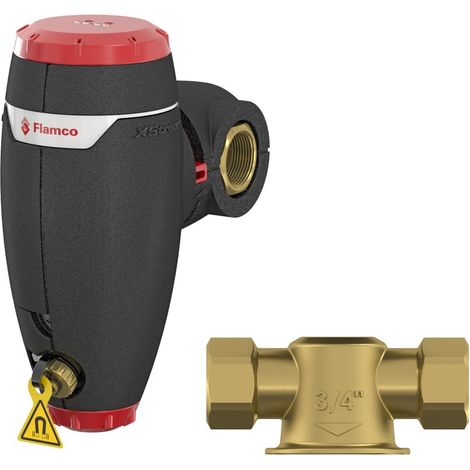 Flamco Separatore di fanghi XStream Clean DN40 - G1 1/2 F con isolamento, 11034