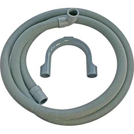SOS Accessoire Tuyau d'évacuation d'eau universel avec sorties droite - coudée 19-21mm (L2500mm) pour Lave-linge TOUTES MARQUES PLD1243 (1/2)