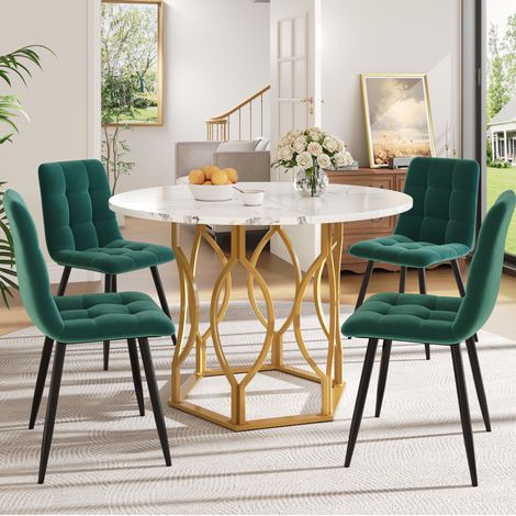 Esstisch Küchentisch modern rund 100 cm MDF OKMYHOME (1/5)