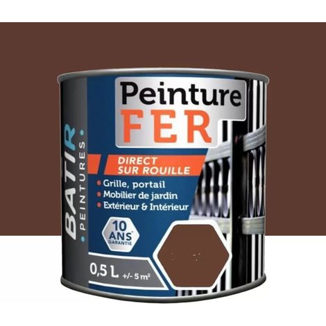 Peinture Fer BÂTIR Forgé Cuivre F24 0,5 L (1/3)