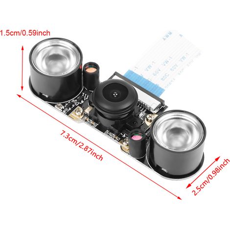 5-Megapixel-Nachtsichtkameramodul mit 130°-Sichtwinkel für Raspberry Pi B 3/2 (1/5)