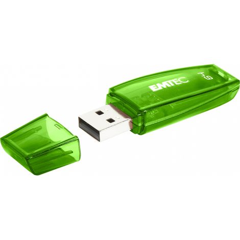EMTEC C410 COLOR MIX VERDE TRANSPARENTE / PENDRIVE 64GB USB-A 2.0