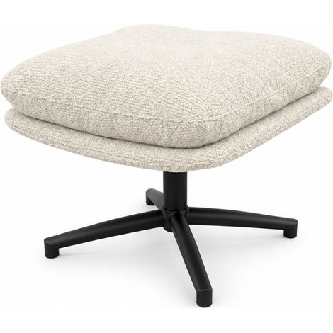 Pouf repose pieds Noam beige Takasit (1/4)
