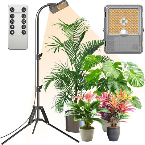 LED 45W Full Spectrum Grow Light on Stand, 40-110cm (1/5)