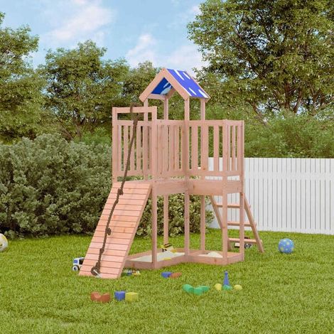 Aire de jeux extérieure : Aire de jeux d'extérieur bois de pin imprégné jeu extérieur enfant, aire de jeu jardin, balançoire enfant , pour jardin, usage domestique , enfant 3-8 ans (1/5)
