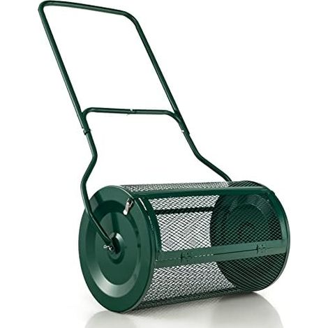 Épandeur de Compost de 80 l, avec poignée en U, épandeur d'engrais pour pelouse, Jardin pour Engrais et semis (1/5)