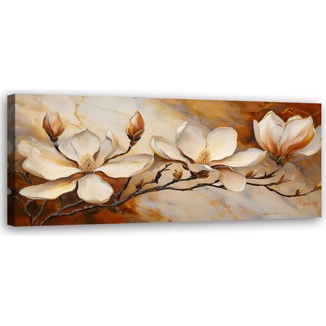 Tableau déco Magnolias Glamour Branch Marble 90x30 (1/5)