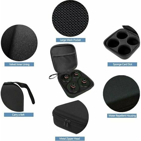 5 Pièces Tampon Cric Compatibles avec Tesla Model 3 / S / X / Y, 4 Support de Cric Tesla avec 1 Boîte de Rangement, Cale Levage Accessoires pour Véhicules Tesla (1/3)