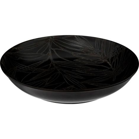 Lot de 6 Assiettes Creuses "Vegy" 19cm Noir