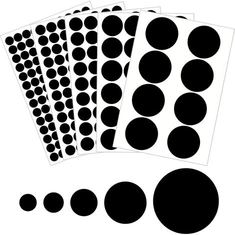 322 Pièces Cache Vis Noir Mat 12/15/21/30/50mm PVC Cache Trou Meuble (1/5)