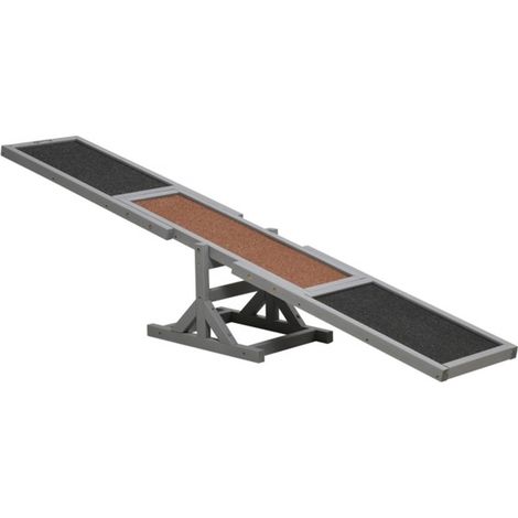 Fir Wood Pet Seesaw for Physical and Mental Exercise, Anti-Slip Surface, Perfect for Pets Under 110 lbs, Easy to Assemble, Various Colors