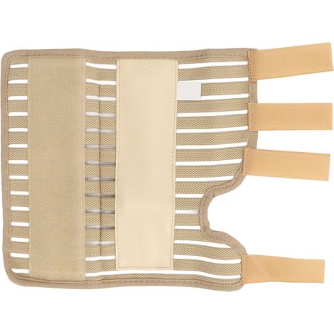 Attelle de poignet de sport respirante, confortable, élastique et réglable, pour syndrome du canal carpien, avec sangle de compression, couleur chair, taille L. (1/5)