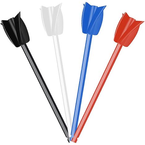 Ensemble de 4 tiges de mélange pour résine époxy, peinture, mastic et ciment, avec mandrin de perçage, compatible avec la peinture (1/5)